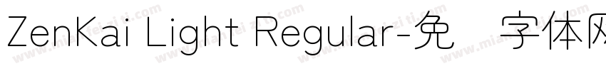 ZenKai Light Regular字体转换